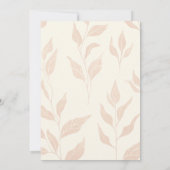 テラコッタワイルドフラワーズアートポットブライダルティーシャワー 招待状 (裏面)