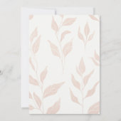 テラコッタワイルドフラワーズボホシックブライダルティーシャワー 招待状 (裏面)