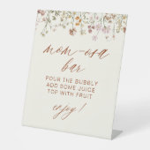 テラコッタワイルドフラワーベビーシャワーママ – オサバー 台座サイン (正面)