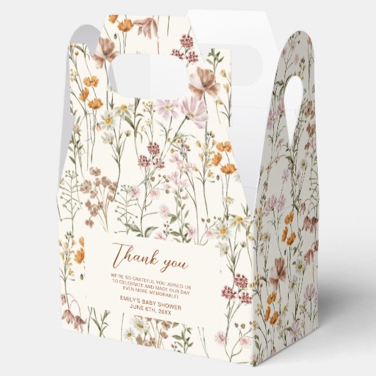 テラコッタワイルドフラワーボホベビーイン開花ガーデン フェイバーボックス (オープン)