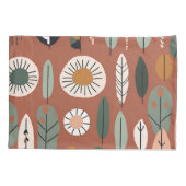 テラコッタワイルドフラワーボホーエクレ素朴クティックスタイル 枕カバー (裏面)