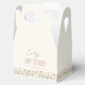 テラコッタワイルドフラワーボホーベイビーシャワーイン開花 フェイバーボックス (オープン)