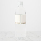 テラコッタワイルドフラワーボホーベイビーシャワーイン開花 ペットボトルラベル (裏面)