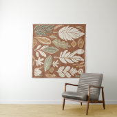 テラコッタワイルドフラワーボホ素朴折衷壁 タペストリー (インサイチュ(横))