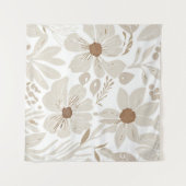 テラコッタワイルドフラワーボホ素朴折衷壁 タペストリー (正面(横))