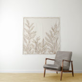 テラコッタワイルドフラワーボホ素朴折衷壁 タペストリー (インサイチュ)