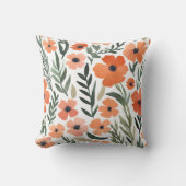 テラコッタワイルドフラワーボホ素朴春アクセント クッション (正面)