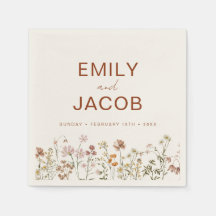 テラコッタワイルドフラワーボホ結婚の開花