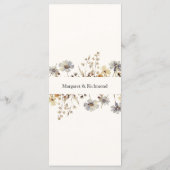 テラコッタワイルドフラワー水彩フローラメニュー メニュー (裏面)