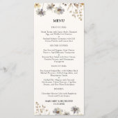 テラコッタワイルドフラワー水彩フローラメニュー メニュー (正面)