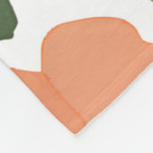 テラコッタワイルドフラワー素朴ボホスローのための春 フリースブランケット (角)