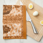 テラコッタワインおよびブドウのアメリカ人のMoJoの台所T キッチンタオル (四つ折り)