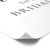 テラコッタヴィンテージボタニカルブライダルシャワーへようこそ ポスター (角)