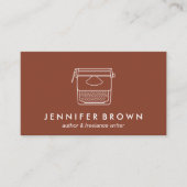 テラコッタ作家ブロガーのフリーランサー・タイプライター 名刺 (正面)