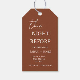 テラコッタ前結婚夜ありがとう ギフトタグ