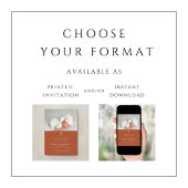 テラコッタ宗教十字写真バプテスマ 招待状