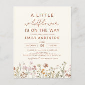 テラコッタ小さなワイルドフラワーの赤ちゃんシャワー (正面)