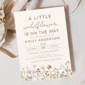 テラコッタ小さなワイルドフラワーの赤ちゃんシャワー