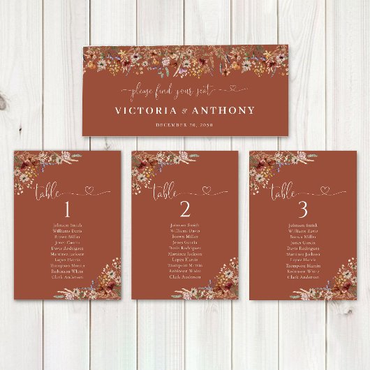 テラコッタ小結婚さな山花のヘッドテーブルの看板