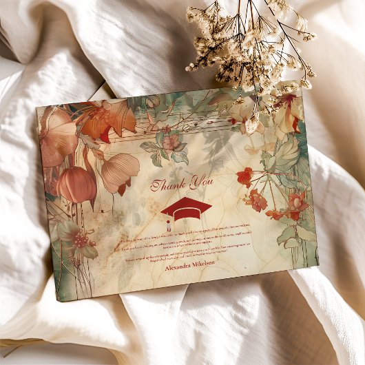 テラコッタ山花卒業会 サンキューカード