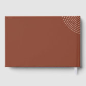 テラコッタ幾何学的ラインアート ゲストブック (裏面)