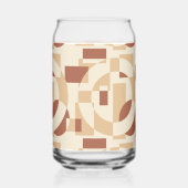 テラコッタ幾何学 シームレス パターン ガラス缶 (裏面)
