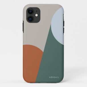 テラコッタ幾何自然カスタム iPhone 11 ケース