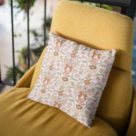 テラコッタ弓と花ズボホ クッション