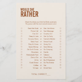 テラコッタ彼女はむしろブライダルシャワーゲーム