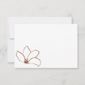 テラコッタ感謝してい特別名の日付 招待状 (裏面)