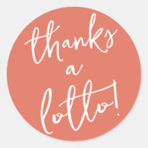 テラコッタ感謝のロッタステッカー