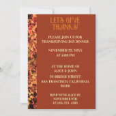 テラコッタ感謝祭ディナーオータムーブースト 招待状 (正面)