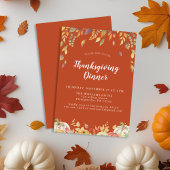 テラコッタ感謝祭ディナー 招待状