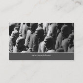 テラコッタ戦士の西安の中国の写真撮影の写真 名刺 (裏面)