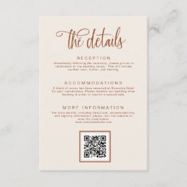 テラコッタ手書き結婚書道詳細 エンクロージャーカード