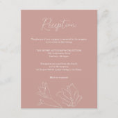 テラコッタ披露宴カード | ボホハンドドロッドデザイン エンクロージャーカード (正面)