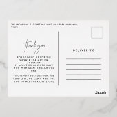 テラコッタ抽象芸術ベイビー感謝していシャワーあなた 箔シーズンポストカード (裏面)