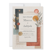 テラコッタ抽象芸術ミニマ結婚リスト