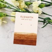 テラコッタ抽象芸術砂漠イヤリングディスプレイカード 名刺