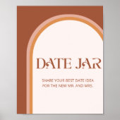 テラコッタ日付ナイトアイディア。日付jarブライダルゲーム ポスター (正面)