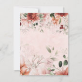 テラコッタ春秋フローラブランチ&バブリー 招待状 (裏面)