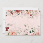 テラコッタ春秋フローラリハーサルディナー 招待状 (裏面)