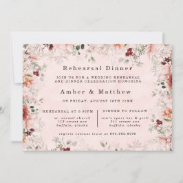 テラコッタ春秋フローラリハーサルディナー 招待状