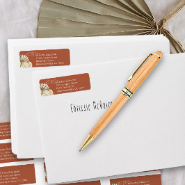 テラコッタ未来ミセス・差出人住所 ラベル