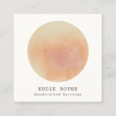 テラコッタ水カラースタッドイヤリングディスプレイ スクエア名刺 (正面)