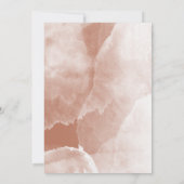 テラコッタ水彩画タイポグラフィ結婚ズ セーブザデート (裏面)