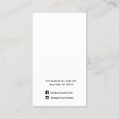 テラコッタ水彩耳飾りディスプレイ 名刺 (裏面)