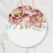 テラコッタ水彩花結婚フローラ フェイバータグ (裏面)