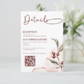 テラコッタ水彩 | 秋の花  エンクロージャーカード (スタンド正面)