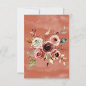 テラコッタ水彩 | 秋の花 出欠カード (裏面)